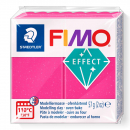 Fimo Effect Knete - Edelsteinfarbe rubin quarz, Modelliermasse 56g